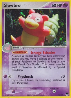 Slowbro — FireRed & LeafGreen #14, 2004. Illustrated by Yuka Morii.