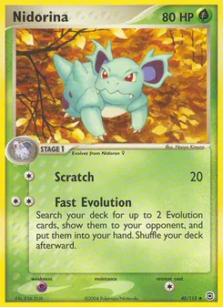 Nidorina — FireRed & LeafGreen #40, 2004. Illustrated by Naoyo Kimura.