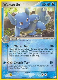 Wartortle — FireRed & LeafGreen #50, 2004. Illustrated by Mitsuhiro Arita.