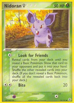 Nidoran♀ — FireRed & LeafGreen #70, 2004. Illustrated by Naoyo Kimura.