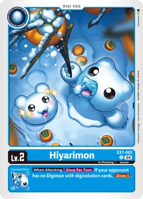 Hiyarimon, Digimon card EX7-002
