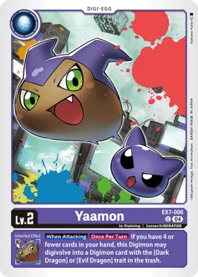 Yaamon, Digimon card EX7-006