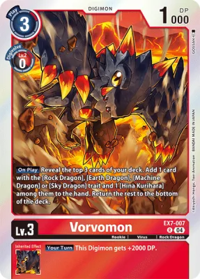 Vorvomon, Digimon card EX7-007