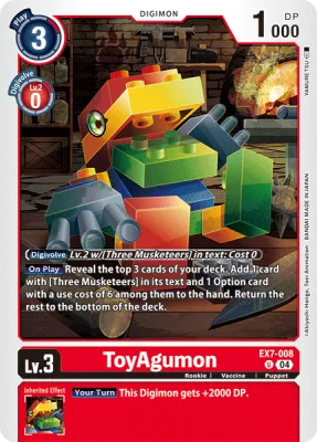 ToyAgumon, Digimon card EX7-008