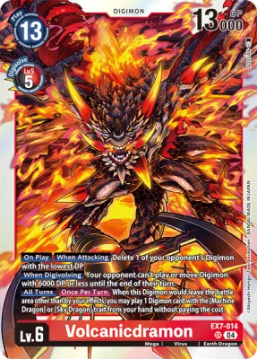 Volcanicdramon, Digimon card EX7-014
