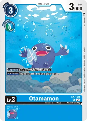 Otamamon, Digimon card EX7-015