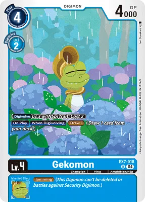 Gekomon, Digimon card EX7-018