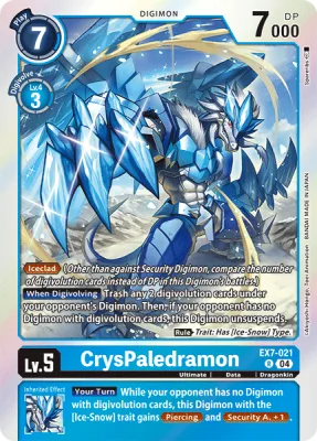 CrysPaledramon, Digimon card EX7-021