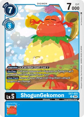 ShogunGekomon, Digimon card EX7-022