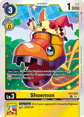 Shoemon, Digimon card EX7-024