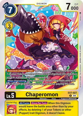 Chaperomon, Digimon card EX7-027