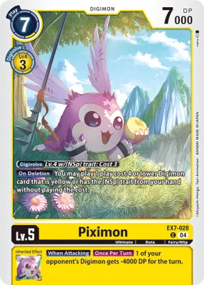 Piximon, Digimon card EX7-028