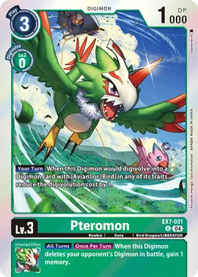 Pteromon, Digimon card EX7-031