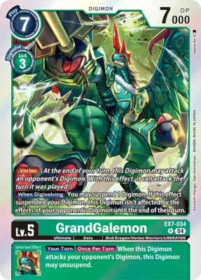 GrandGalemon, Digimon card EX7-034