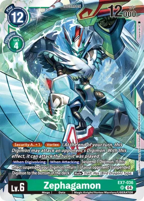 Zephagamon, Digimon card EX7-036