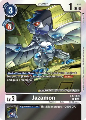 Jazamon, Digimon card EX7-039