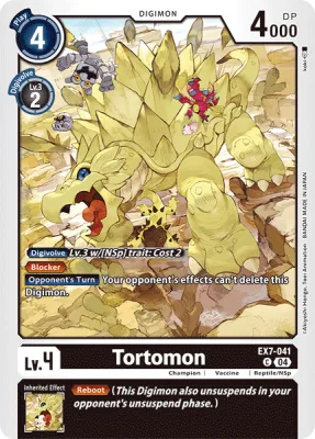 Tortomon, Digimon card EX7-041