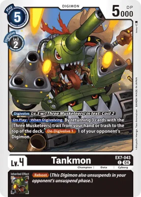 Tankmon, Digimon card EX7-043