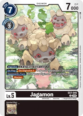 Jagamon, Digimon card EX7-045