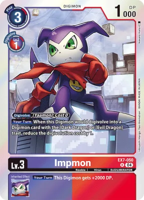 Impmon, Digimon card EX7-050