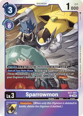 Sparrowmon, Digimon card EX7-051