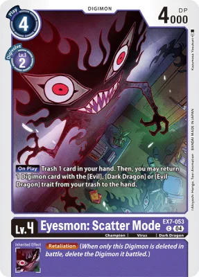 Eyesmon: Scatter Mode, Digimon card EX7-053