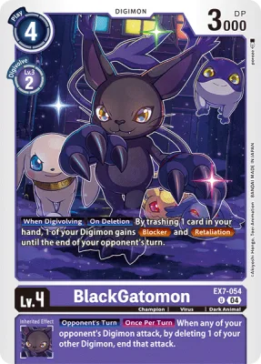 BlackGatomon, Digimon card EX7-054