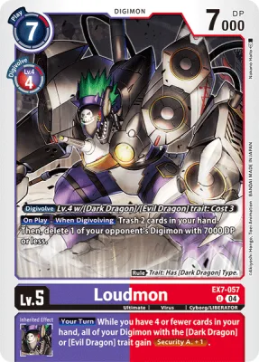 Loudmon, Digimon card EX7-057