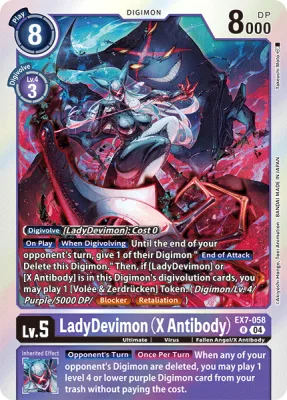 LadyDevimon (X Antibody), Digimon card EX7-058