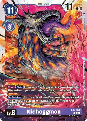 Nidhoggmon, Digimon card EX7-060