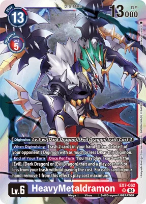 HeavyMetaldramon, Digimon card EX7-062