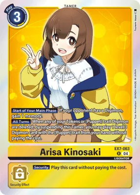 Arisa Kinosaki, Digimon card EX7-063