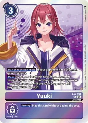 Yuuki, Digimon card EX7-065