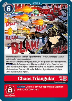 Chaos Triangular, Digimon card EX7-066