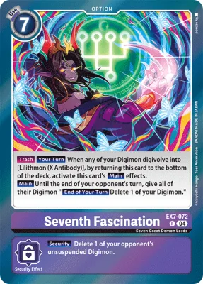 Seventh Fascination, Digimon card EX7-072