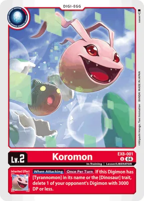 Koromon, Digimon card EX8-001