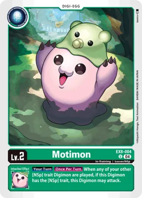 Motimon, Digimon card EX8-004