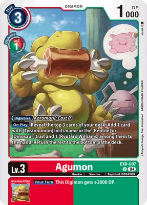 Agumon, Digimon card EX8-007