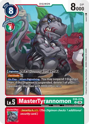 MasterTyrannomon, Digimon card EX8-014