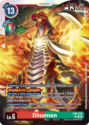 Dinomon, Digimon card EX8-016