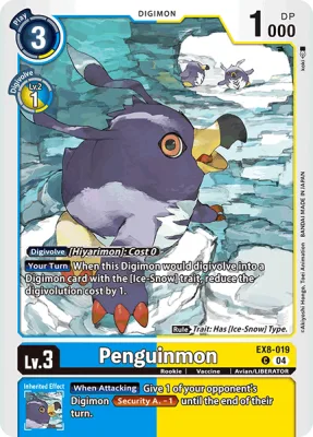 Penguinmon, Digimon card EX8-019