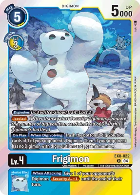 Frigimon, Digimon card EX8-022