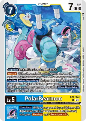 PolarBearmon, Digimon card EX8-023