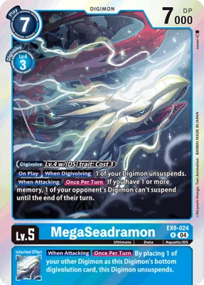 MegaSeadramon, Digimon card EX8-024