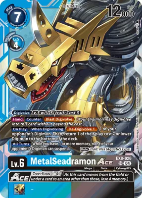 MetalSeadramon ACE, Digimon card EX8-026