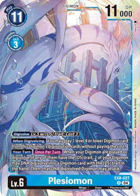 Plesiomon, Digimon card EX8-027