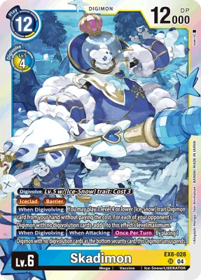 Skadimon, Digimon card EX8-028