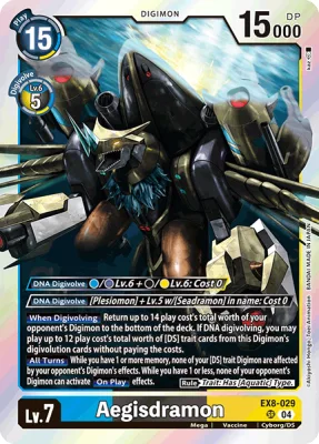 Aegisdramon, Digimon card EX8-029