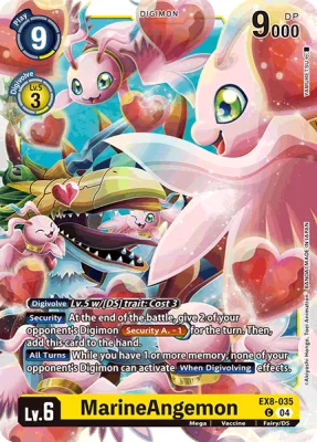 MarineAngemon, Digimon card EX8-035