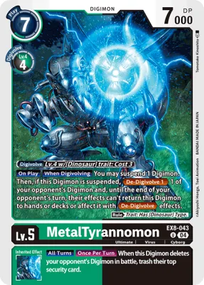 MetalTyrannomon, Digimon card EX8-043